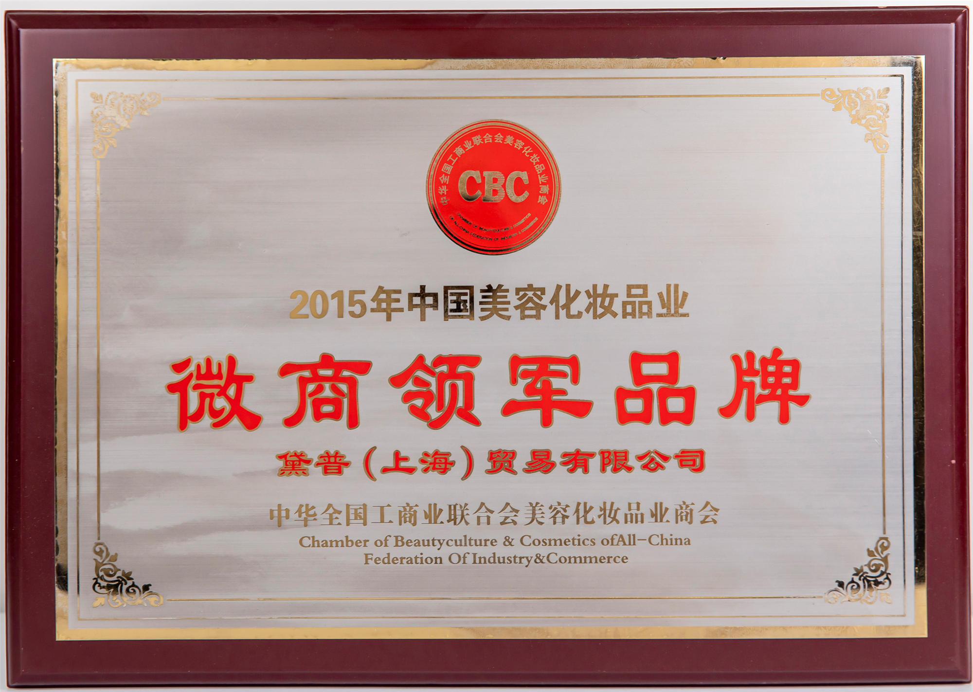 2015年中國美容化妝品業(yè)微商領軍品牌